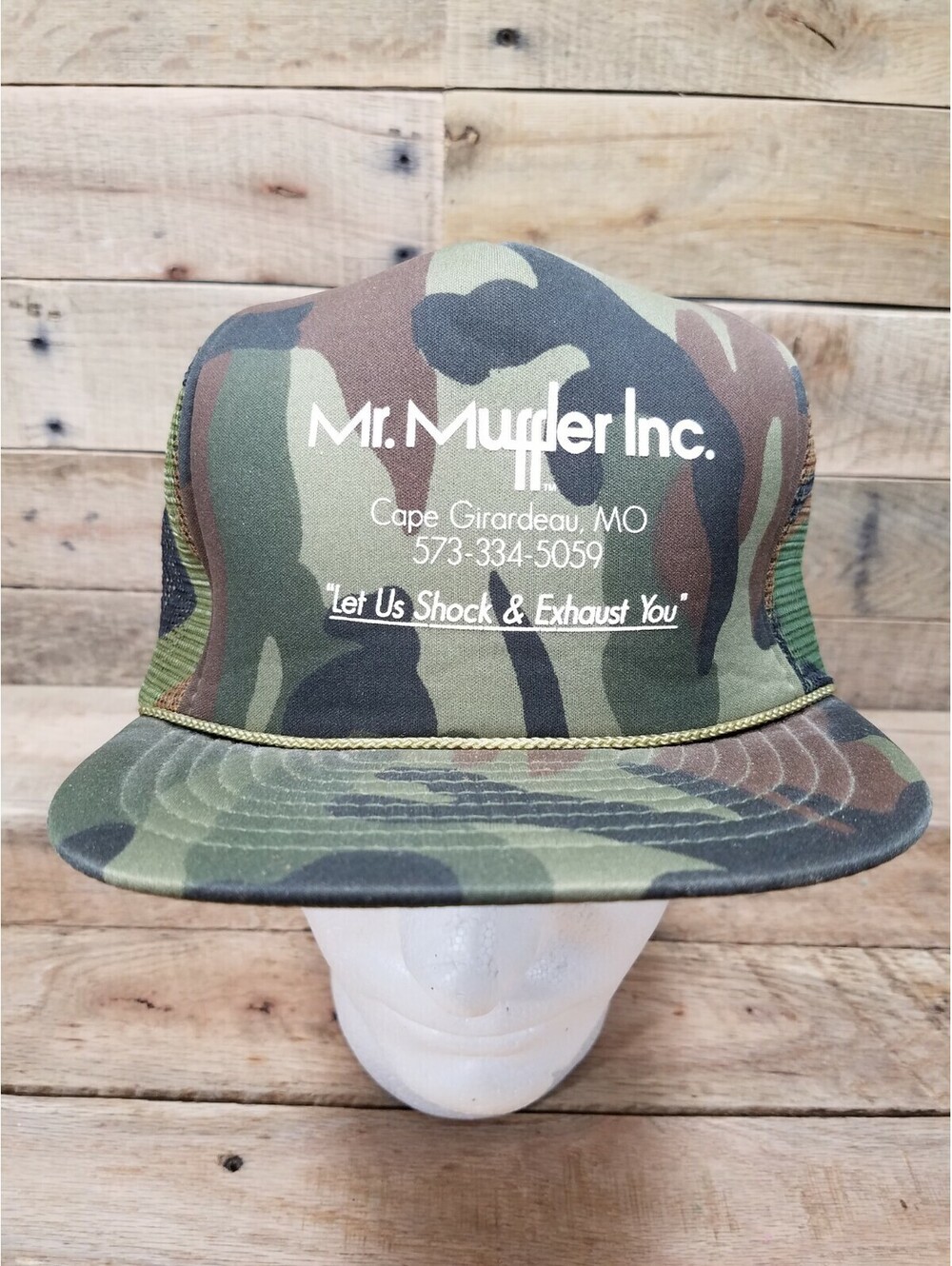 Mr Muffler Inc Let Us Shock & Exhaust You Cape Girardeau MO Camo Hat